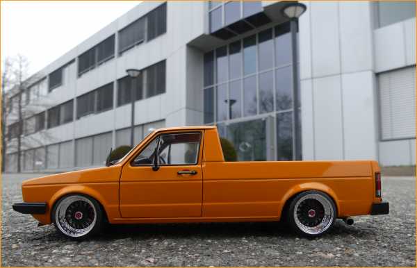 1:18 VW Caddy MK1 Baujahr 1982 Orange Diecast